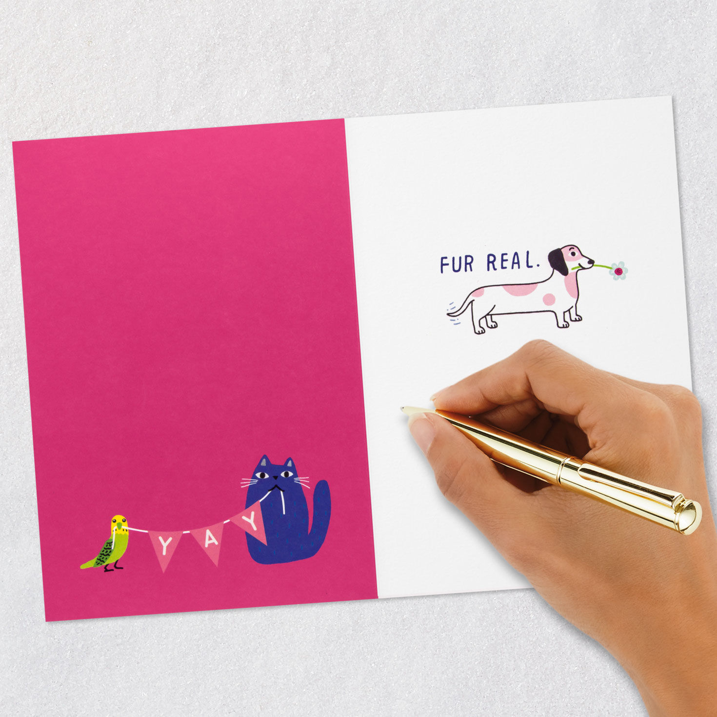 Cute Animals Pet Mom Mother's Day Card Signing card image number 6