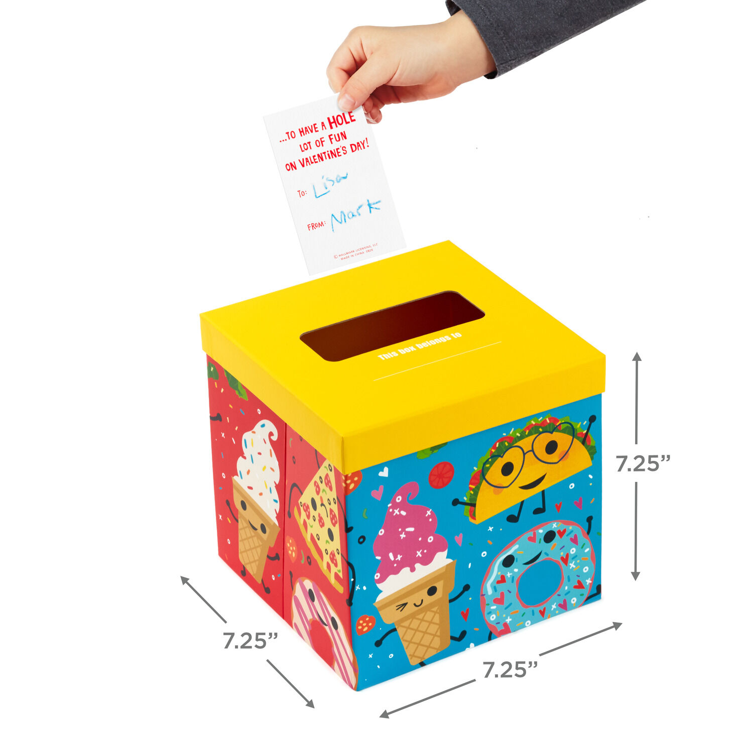 Punny Foods Kids Classroom Valentines Set With Cards, Stickers and Mailbox for only USD 9.99 | Hallmark