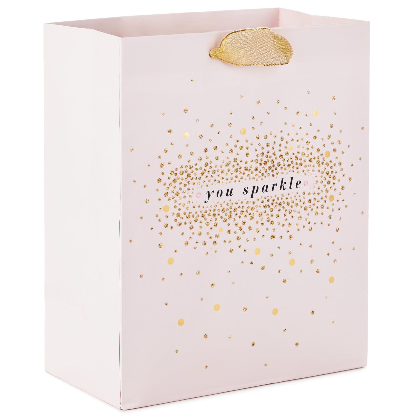 Blush & Gold Splatter Small Gift Bag