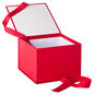Solid Red Large Square Gift Box open image number 4