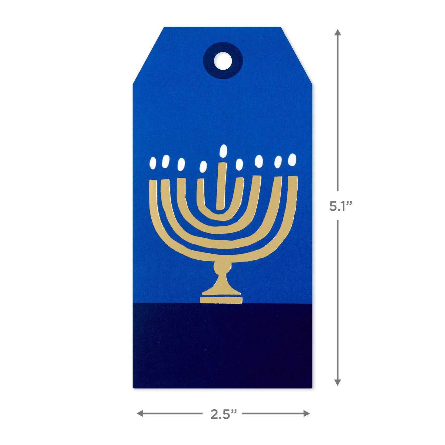 Happy Hanukkah 12-Pack Assorted Gift Tags measurement image number 3