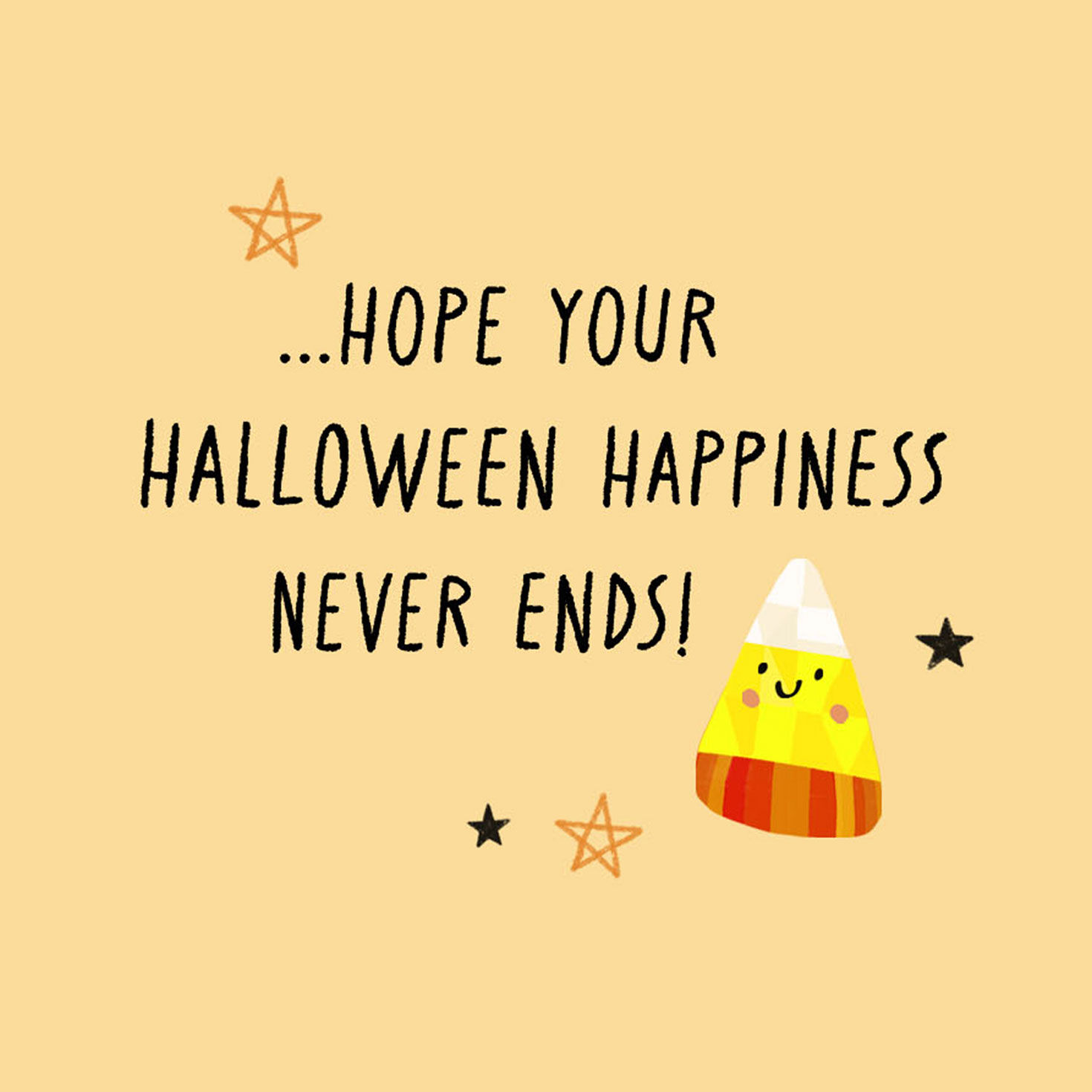 Tricks and Treats, Fun and Friends Halloween Card Sentiment image number 2