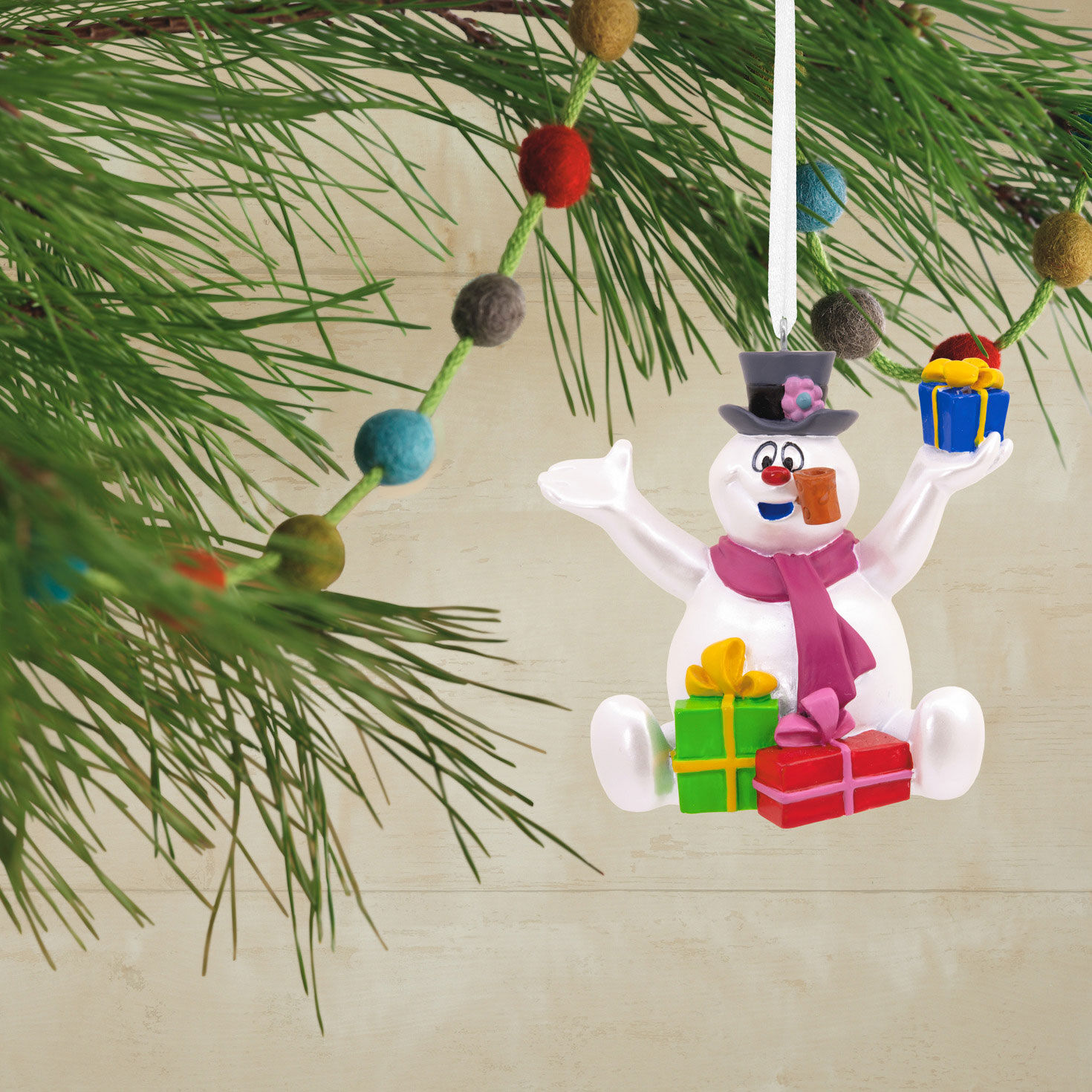 Frosty the Snowman Christmas Ornament hanging on tree image number 2