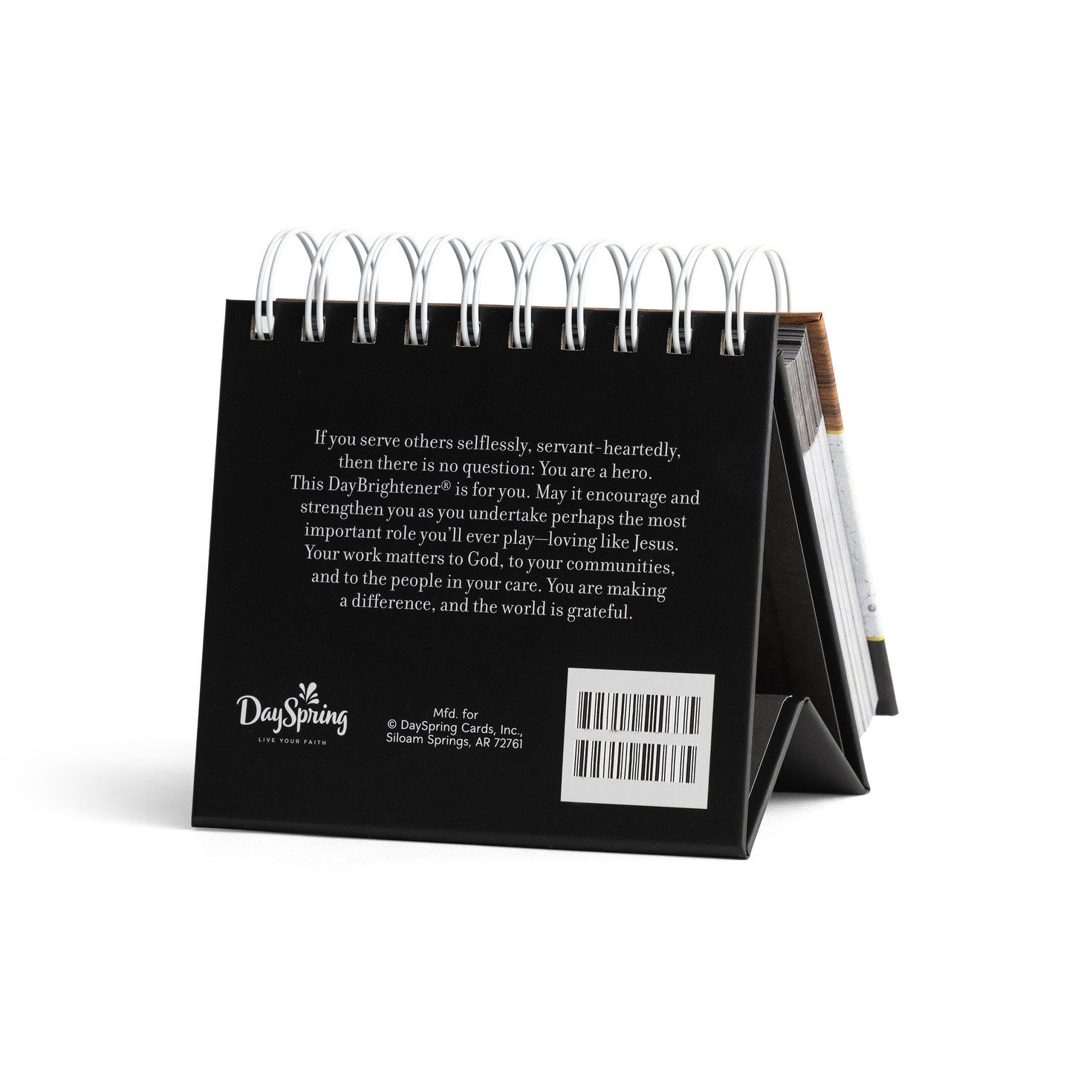 You Make a Difference Inspirational Flip Calendar back image number 2