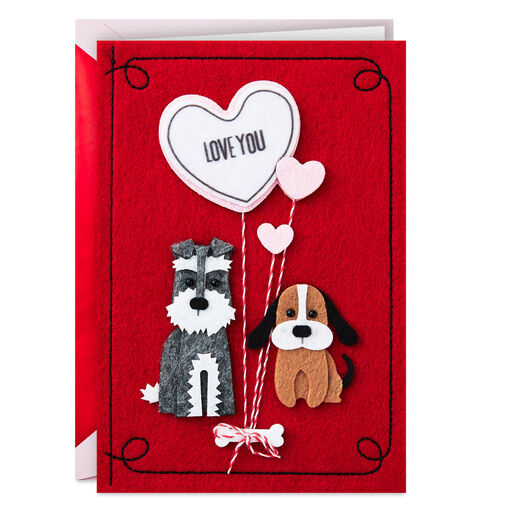Love You So Doggone Much Valentine's Day Card, 