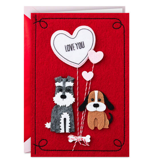 Love You So Doggone Much Valentine's Day Card