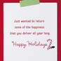 The Happiness You Deliver Holiday Card for Mail Carrier, , large image number 2
