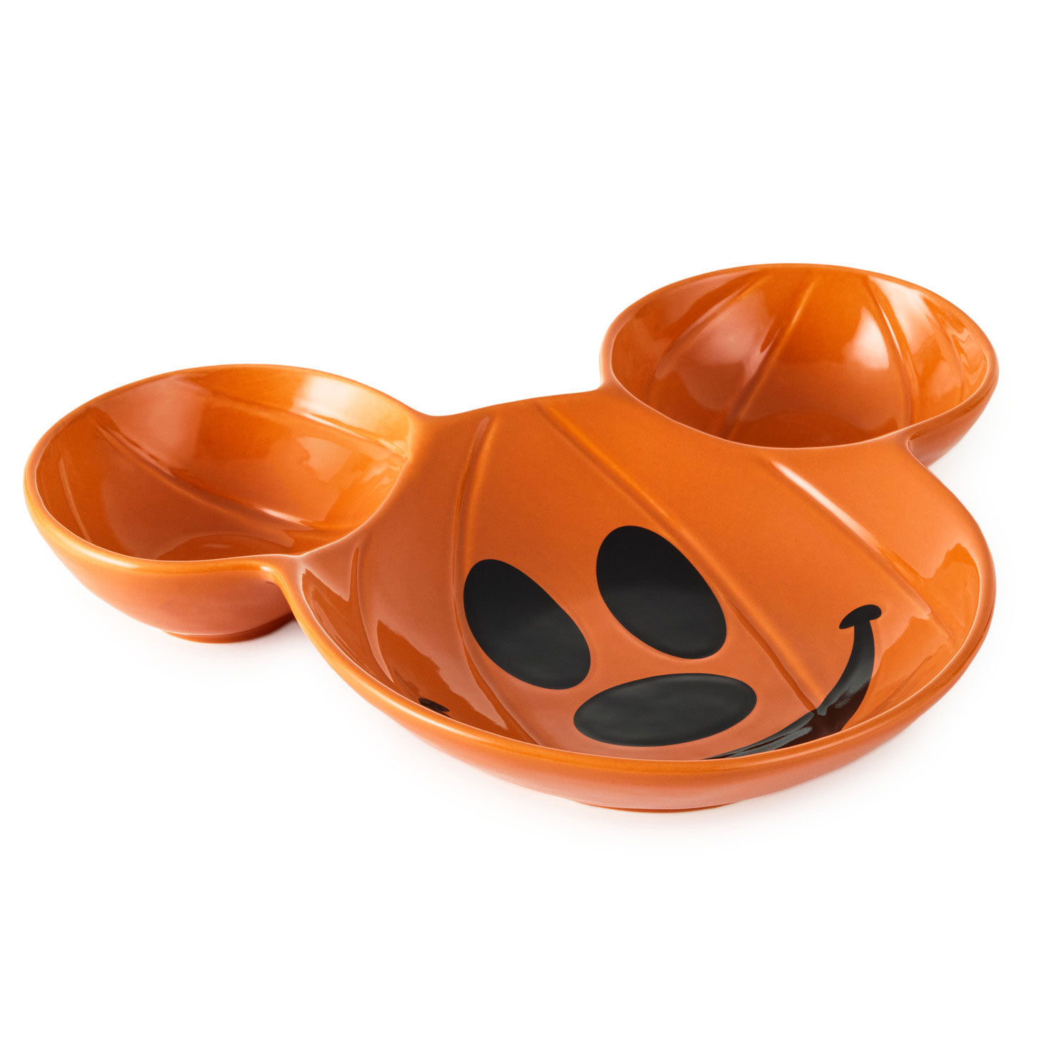 Disney Mickey Mouse Jack-o'-Lantern Chip and Dip Bowl