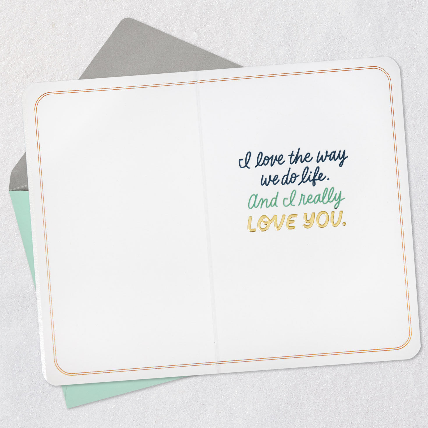 Colorful Lettering Romantic Love Card Open card with envelope image number 3