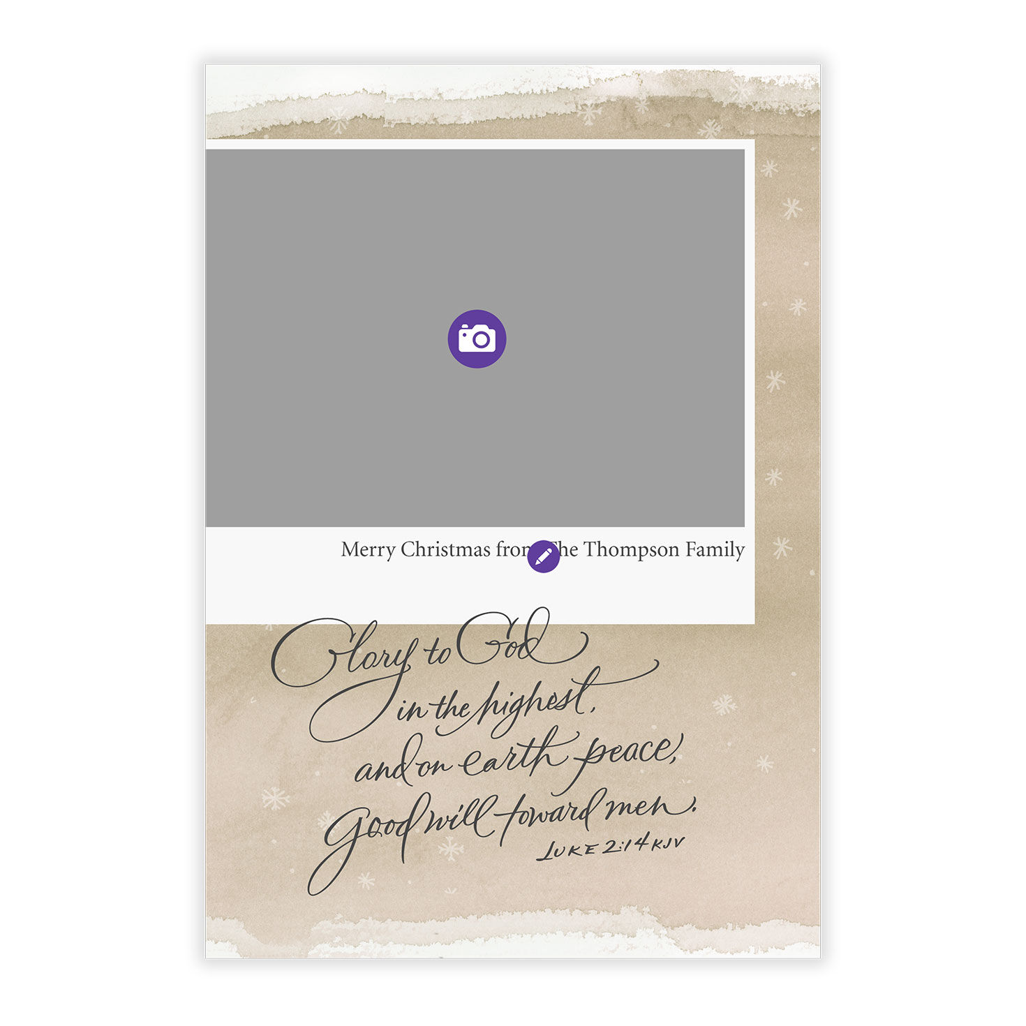 Glory to God Religious Flat Christmas Photo Card, , large image number 5