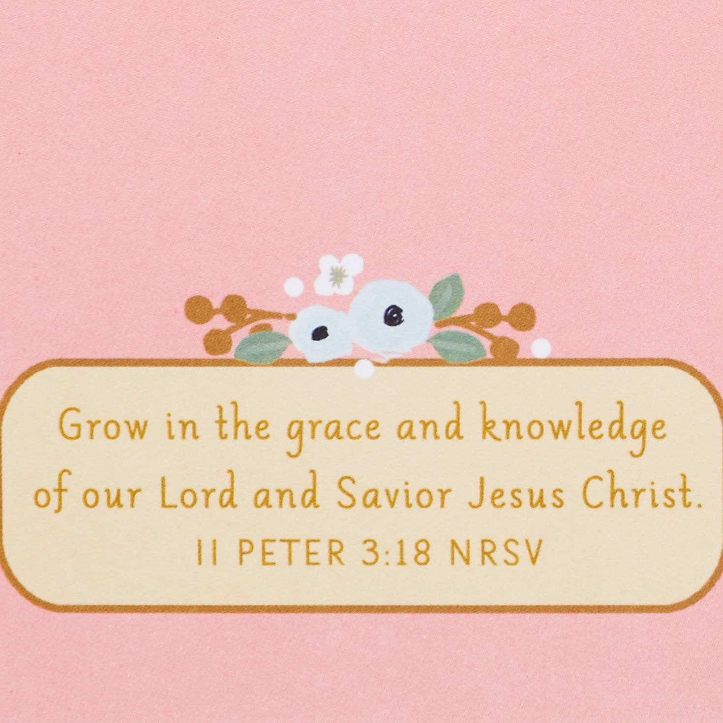 Silhouetted Girl in Profile Confirmation Card scripture image number 3