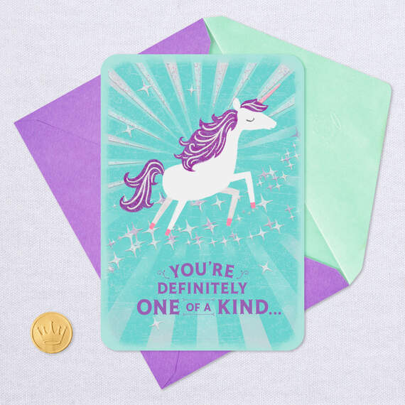 You're One of a Wonderful Kind Unicorn Card, , large image number 5
