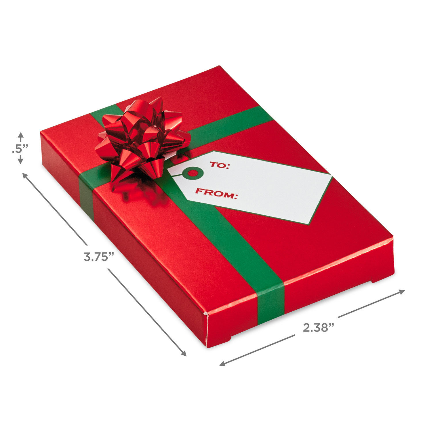 3-Pack Metallic Gift Card Holder Boxes measurement image number 3
