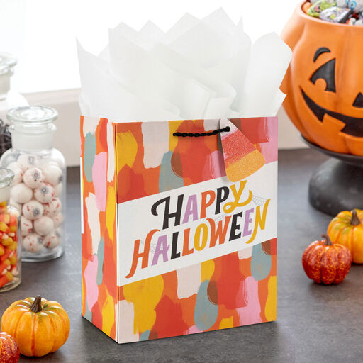 9.6" Happy Halloween Medium Gift Bag, 
