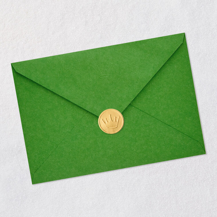 Stylish Ornaments Christmas Card for Granddaughter Envelope Back with Seal image number 7