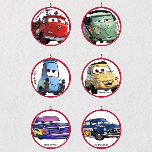 Miniature Disney/Pixar Cars Radiator Springs Ornaments, Set of 6, 
