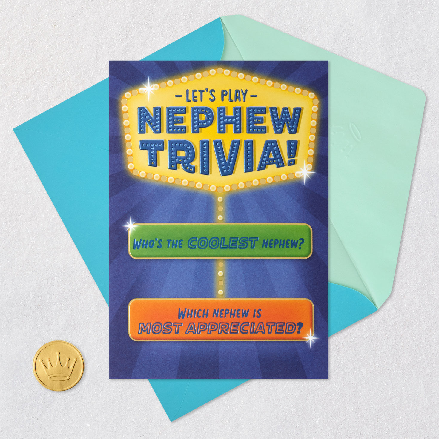 Nephew Trivia Birthday Card, , large image number 7