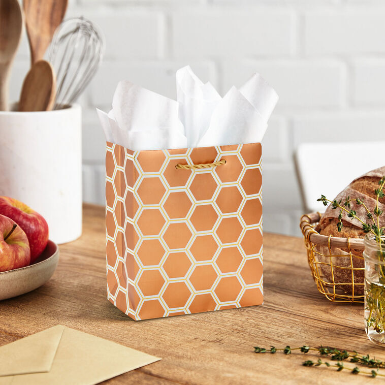 6.5" Copper Hexagons Small Gift Bag for only USD 2.49 | Hallmark