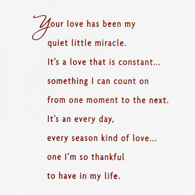 Sparkly Red and White Pine Cones Romantic Christmas Card Sentiment image number 3