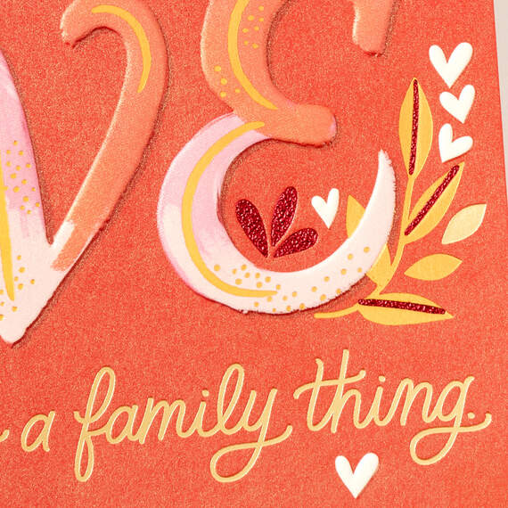 Love Is a Family Thing Valentine's Day Card, , large image number 5