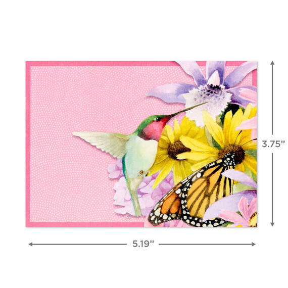Marjolein Bastin Hummingbird and Butterfly Boxed Blank Notes, Pack of 20, , large image number 4