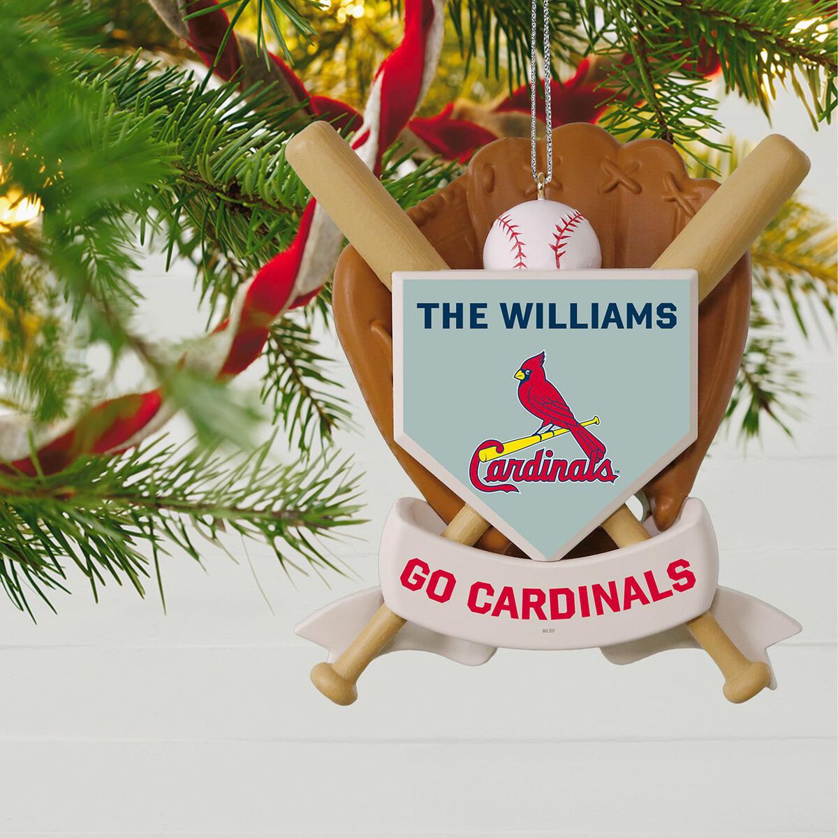 MLB Baseball Personalized Ornament, Cardinals™ Personalized Ornaments