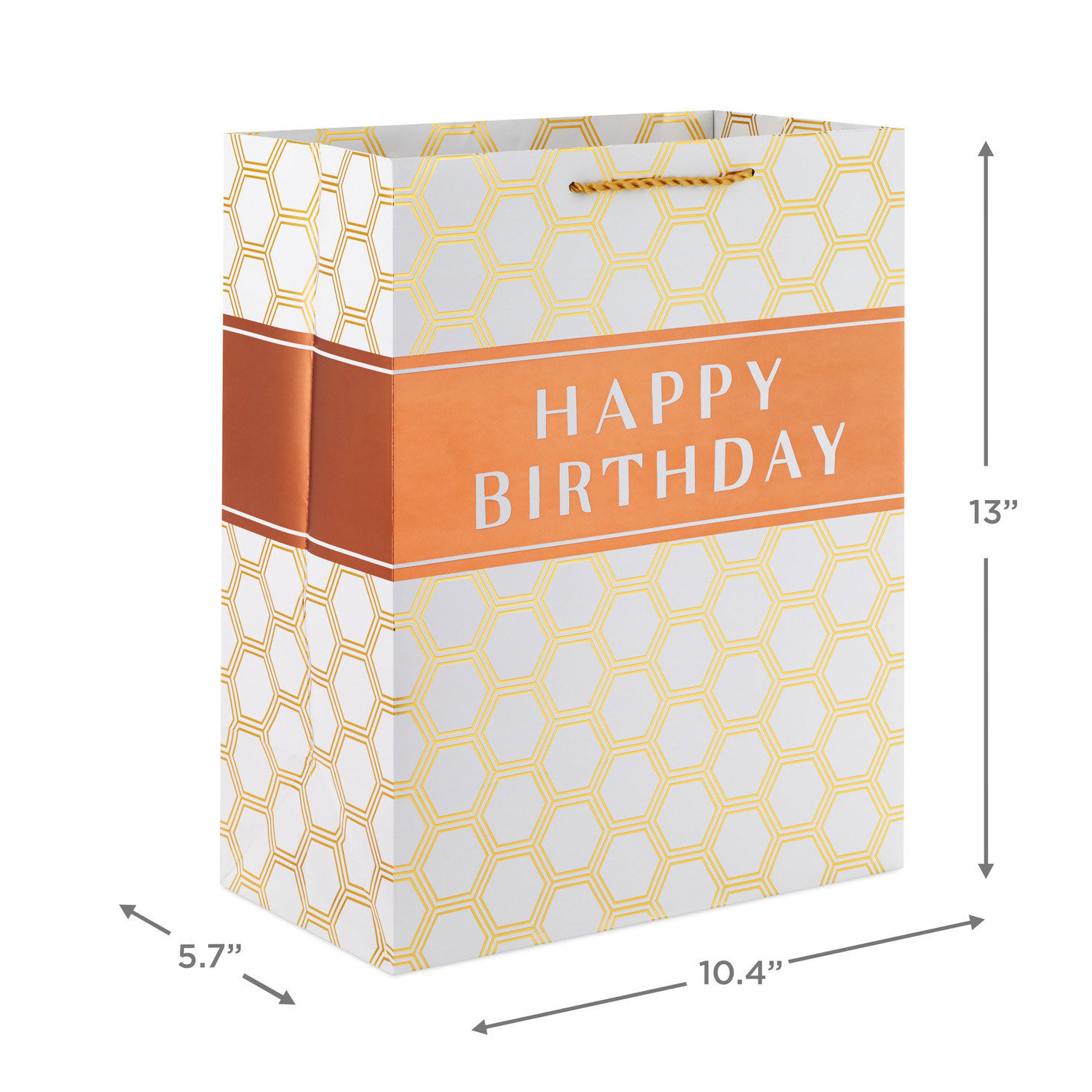 13" Happy Birthday Hexagons Large Gift Bag for only USD 4.99 | Hallmark