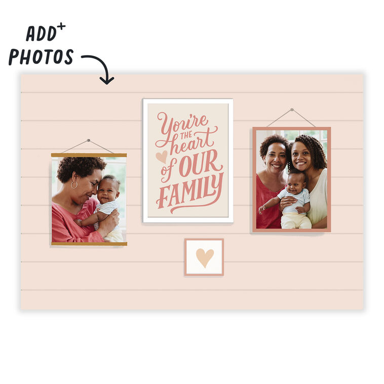 Frames on Wall Personalized Mother's Day Card Card Front indicating personalization image number 2