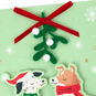 Cute Dogs Under Mistletoe Romantic Christmas Card Card Front Detail image number 4