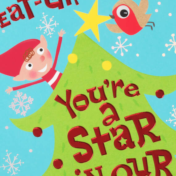 You're a Star Christmas Card for Great-Grandson, , large image number 4