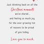 Boy and Snowman Christmas Card for Grandson sentiment image number 2