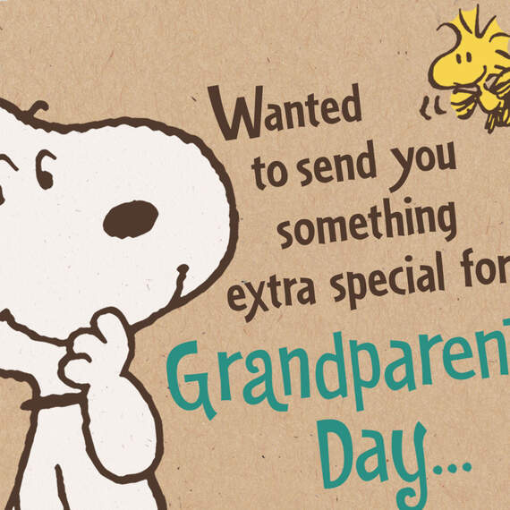 Peanuts® Snoopy Big Hug Grandparents Day Card, , large image number 4