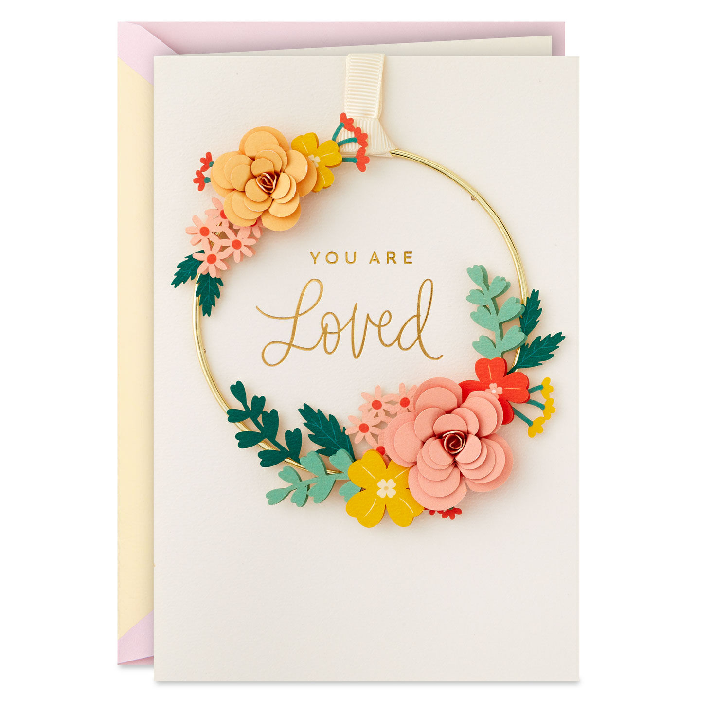You Are Loved Mother's Day Card With Detachable Wreath