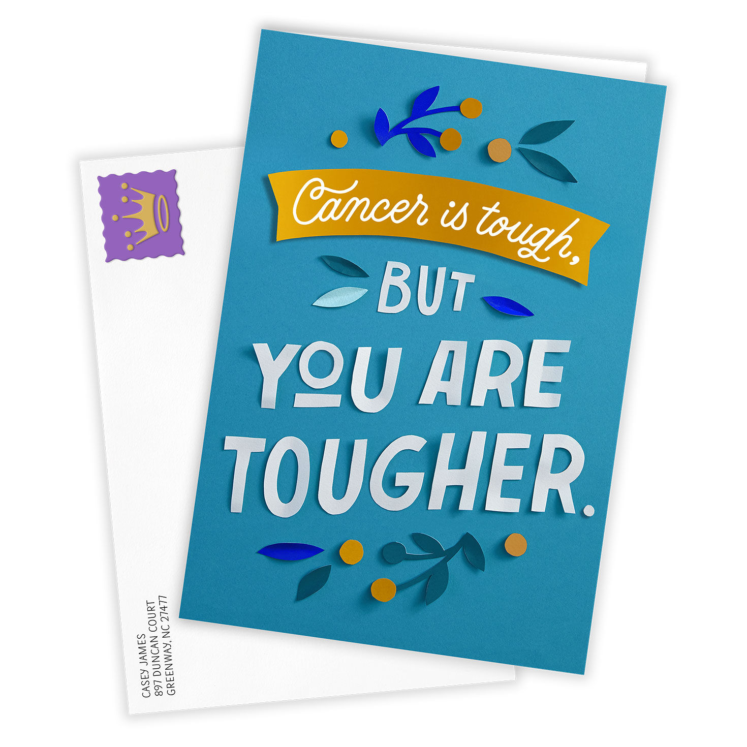 You're Tougher Than Cancer Custom Encouragement Card, , large image number 2
