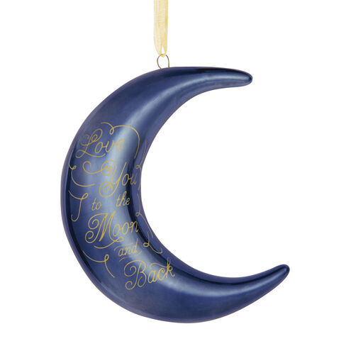Signature Premium Love You to the Moon and Back Porcelain Hallmark Ornament, 