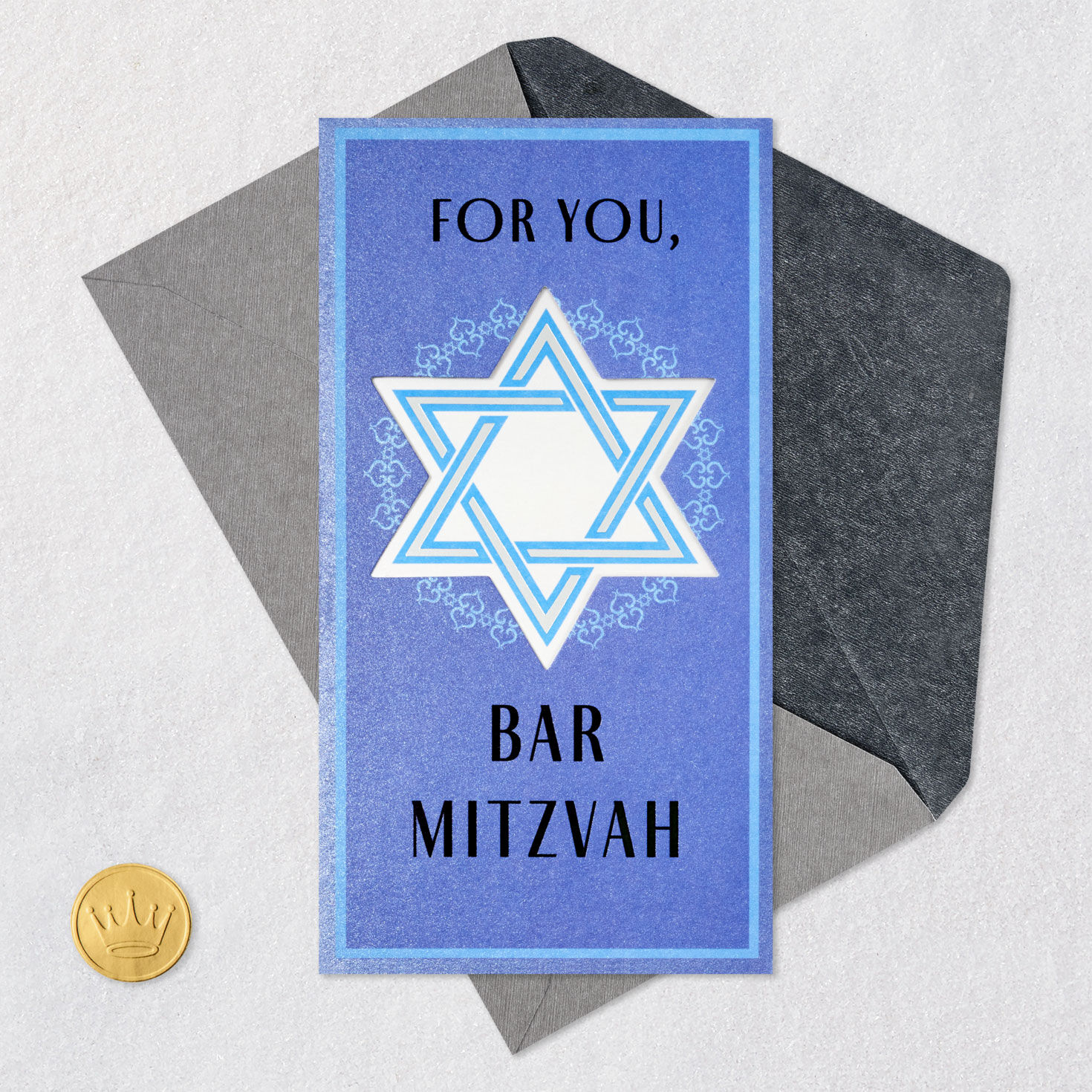 Star of David Mazel Tov Money Holder Bar Mitzvah Card - Greeting Cards ...