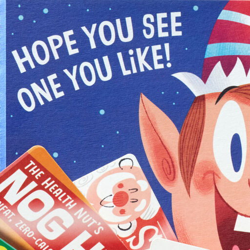 Indecisive Elf Funny Pop-Up Money Holder Christmas Card, 