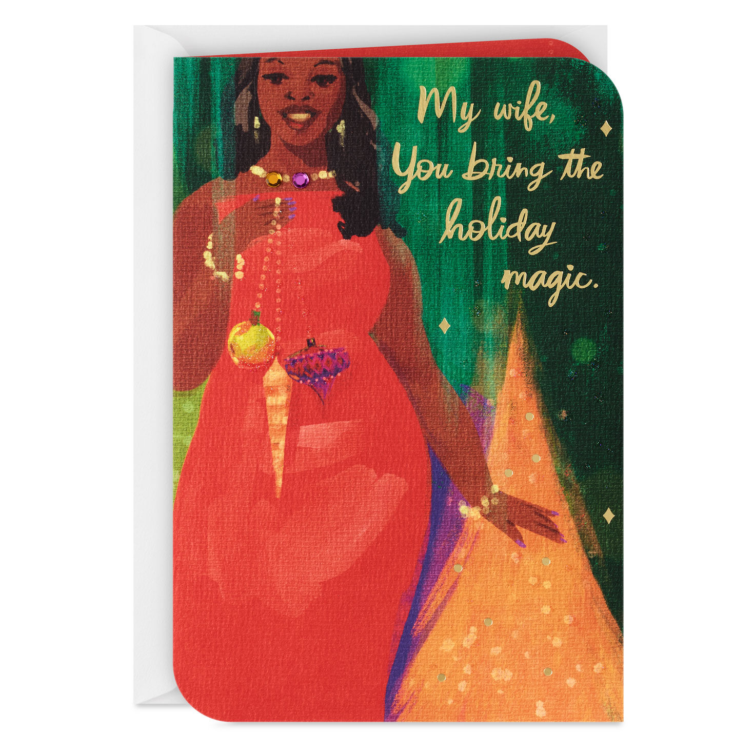 You're the Most Beautiful Gift Romantic Christmas Card for Wife for only USD 5.99 | Hallmark
