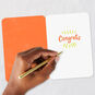 You Did It Orange and Yellow Congratulations Card Signing card image number 6