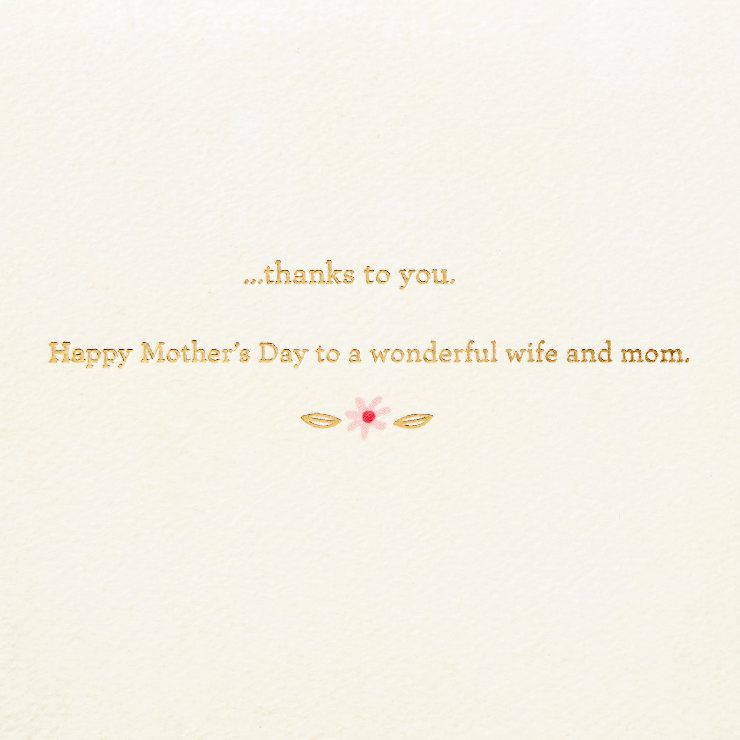 Elephant Hearts Lucky Family Wife Mother's Day Card sentiment image number 2