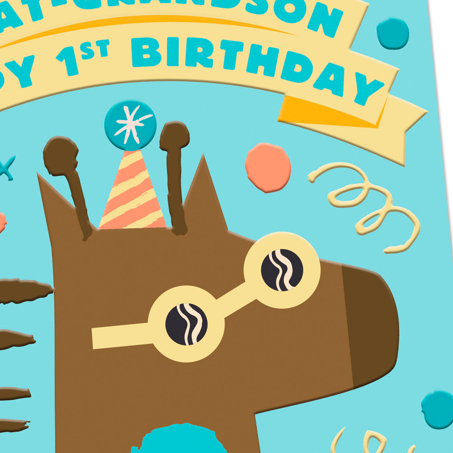 Cute Giraffe 1st Birthday Card for Great-Grandson for only USD 2.99 | Hallmark