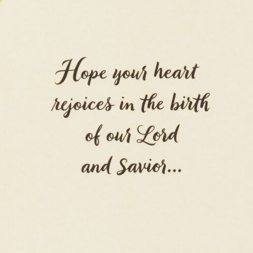 Rejoicing in the Birth of Our Lord and Savior Christmas Card, 