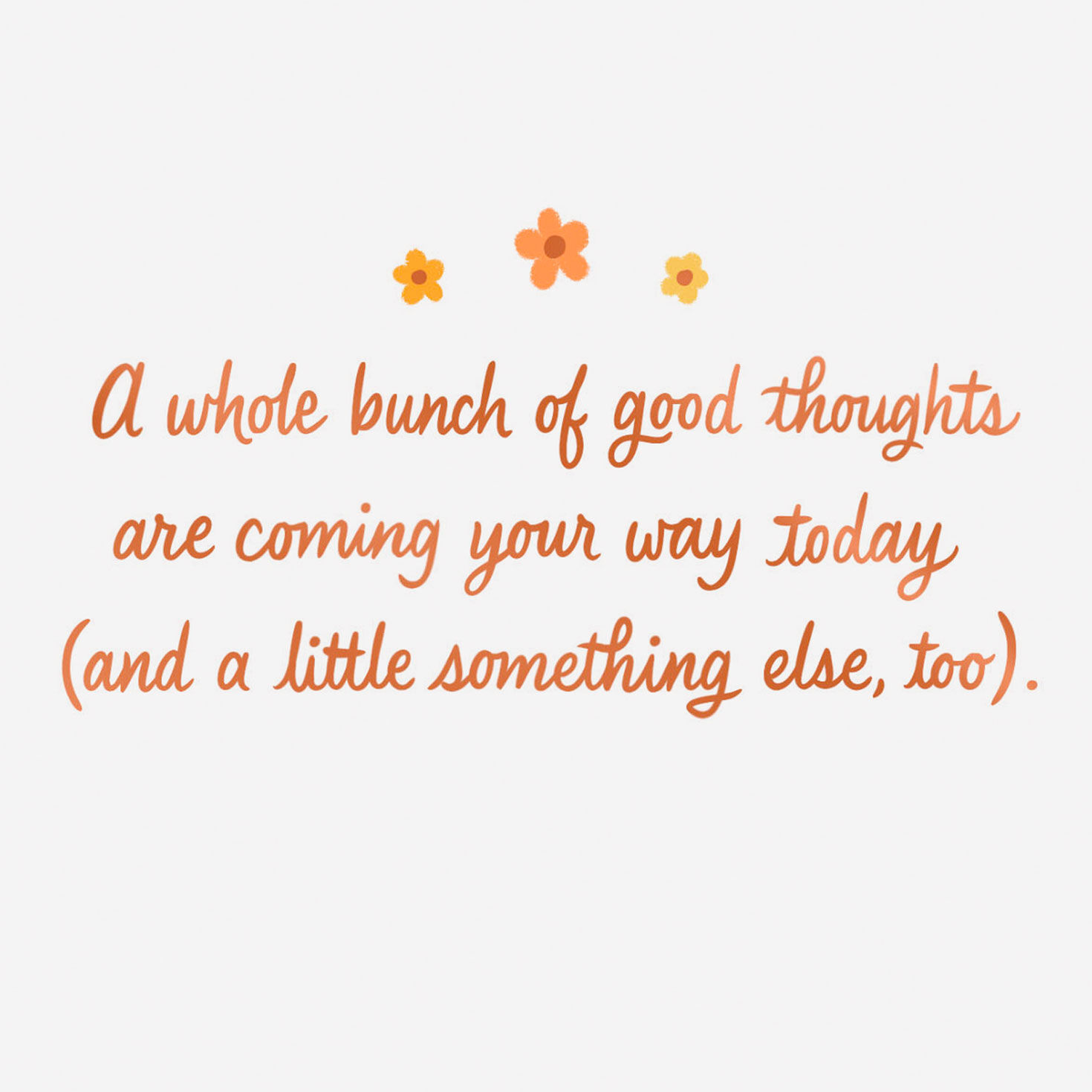 Good Thoughts Coming Your Way Venmo Thinking of You Card, , large image number 2