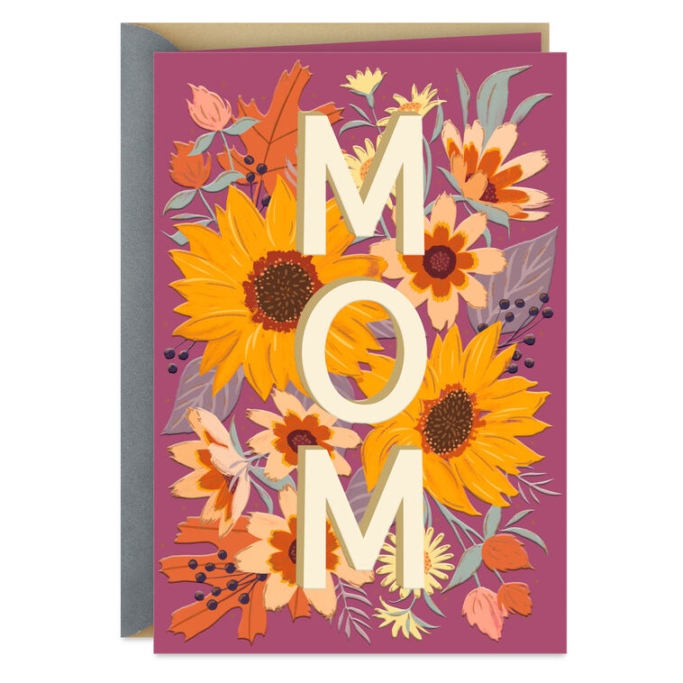 I Love You Very Much Thanksgiving Card for Mom