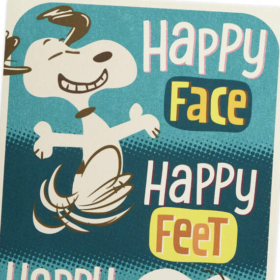 Peanuts® Snoopy Happy Feet Pop-Up Birthday Card, , large image number 4