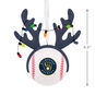 Brewers Reindeer Baseball Christmas Ornament measurement image number 3