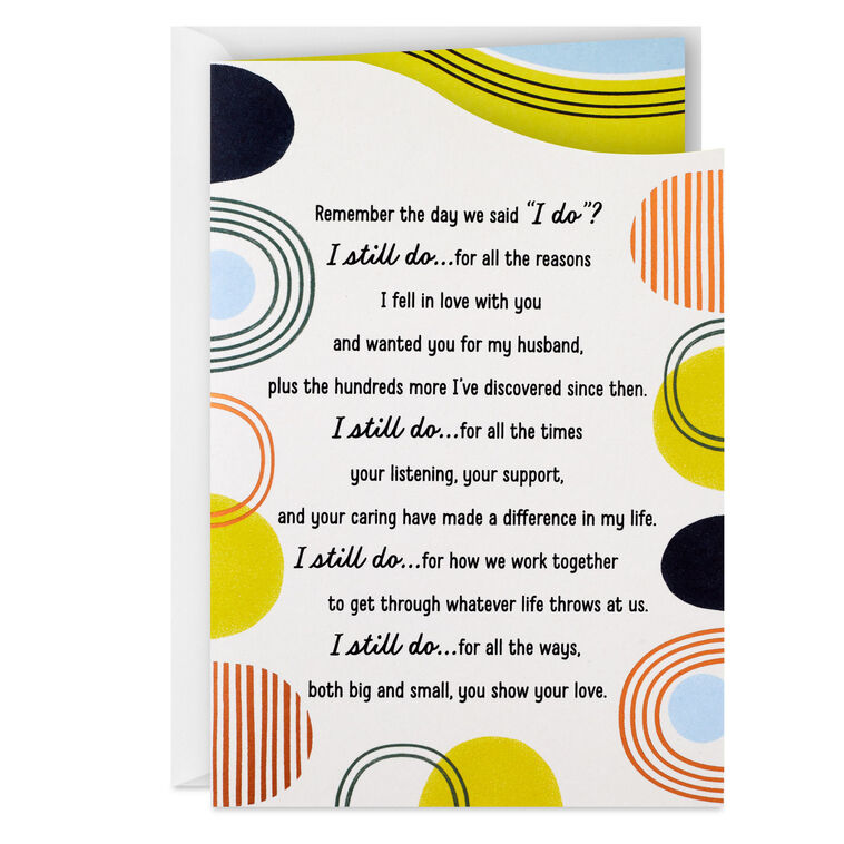 I Still Do Anniversary Card for Husband