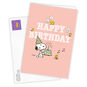 Snoopy With Cake Personalized Birthday Card Card Front with Envelope image number 2