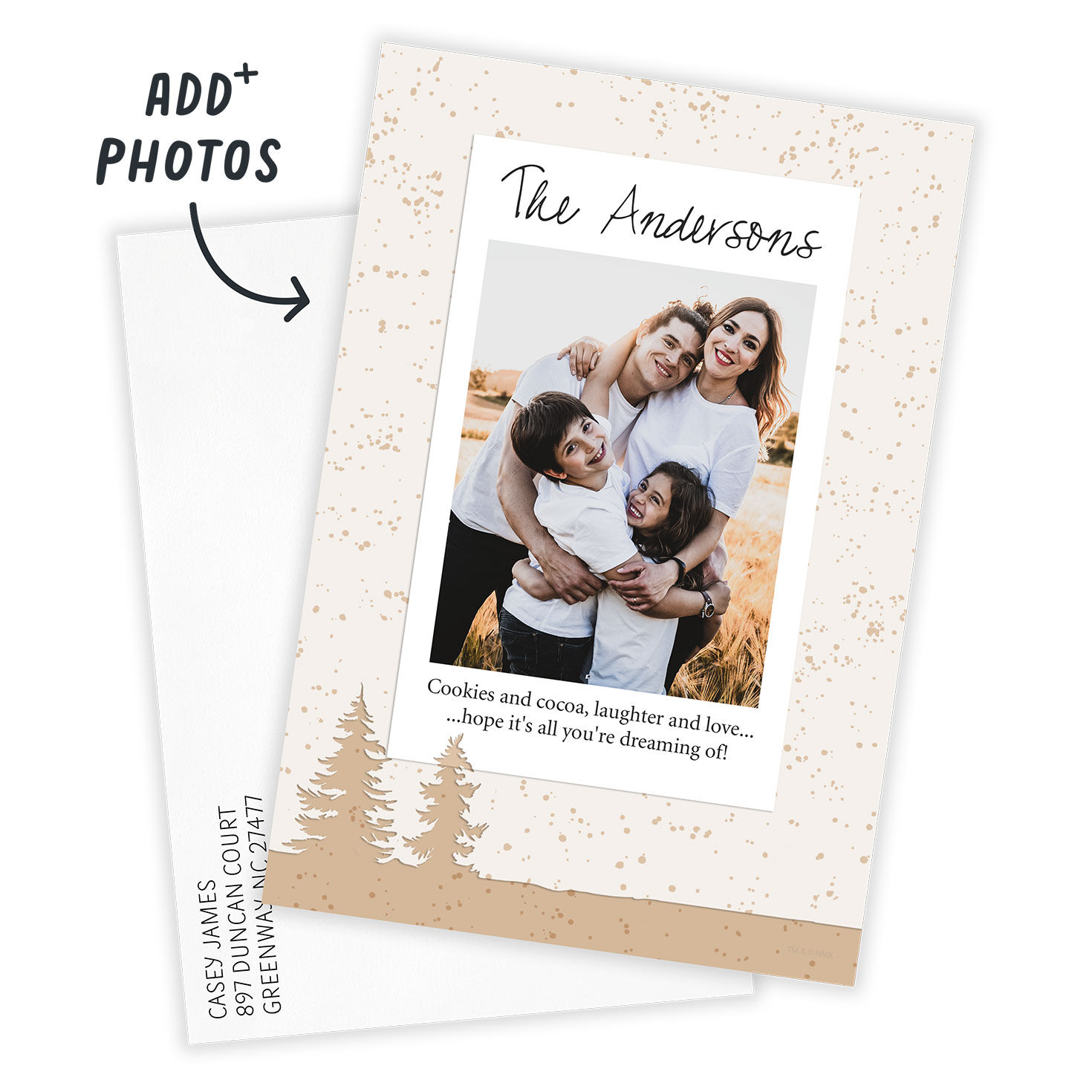 Campfire Wishes Flat Holiday Photo Card, , large image number 2