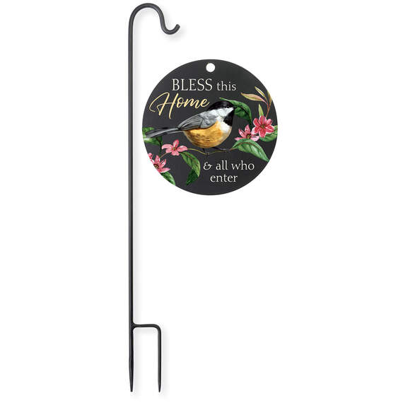 Carson Bless This Home Round Garden Sign